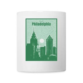 Philadelphia City Skyline - Mug - white - Front