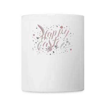 Easter greeting with floral lettering - Mug - white - Front