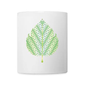 Leaf Heritage - Traditional Romanian folk art - Mug - white - Front