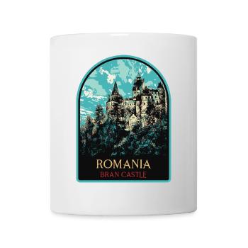 Explorez le mystère du château de Bran - Mug blanc - blanc - Devant