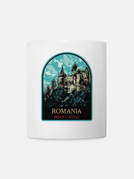 Entdecken Sie das Geheimnis von Schloss Bran - Tasse - Weiß