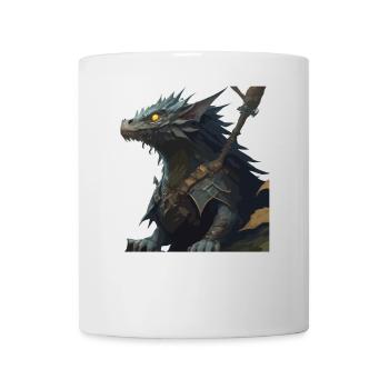 Dragon Warrior Illustration - Mug - white - Front