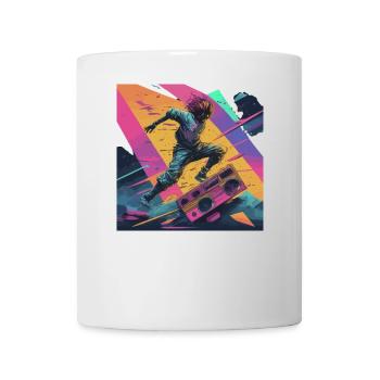 Urban Dance Vibe mit Farbexplosion - Tasse - Weiß - Vorne