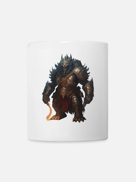 Dämonischer Krieger - Tasse - Weiß