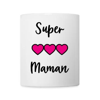 SUPER MAMAN. MAMAN - Mug blanc - blanc - Devant