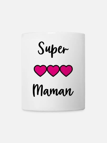 SUPER MAMAN. MAMAN - Mug blanc - blanc