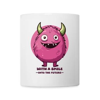Into the future with a smile ! - Mug - white - Front