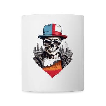 Crâne - Mug blanc - blanc - Devant