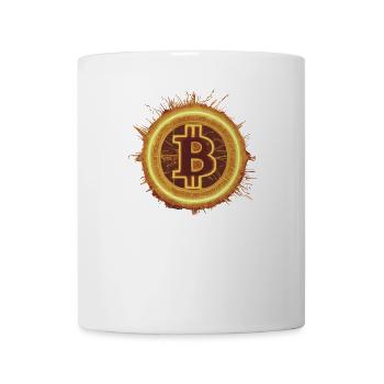 Fiery Bitcoin Solar - Mug - white - Front