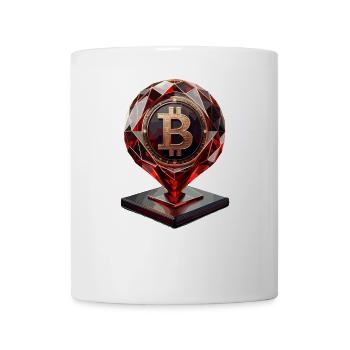 Bitcoin Crystal Design - Mug - white - Front