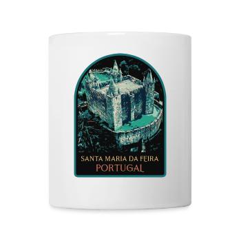 Mittelalterliche Burg Santa Maria da Feira - Tasse - Weiß - Vorne