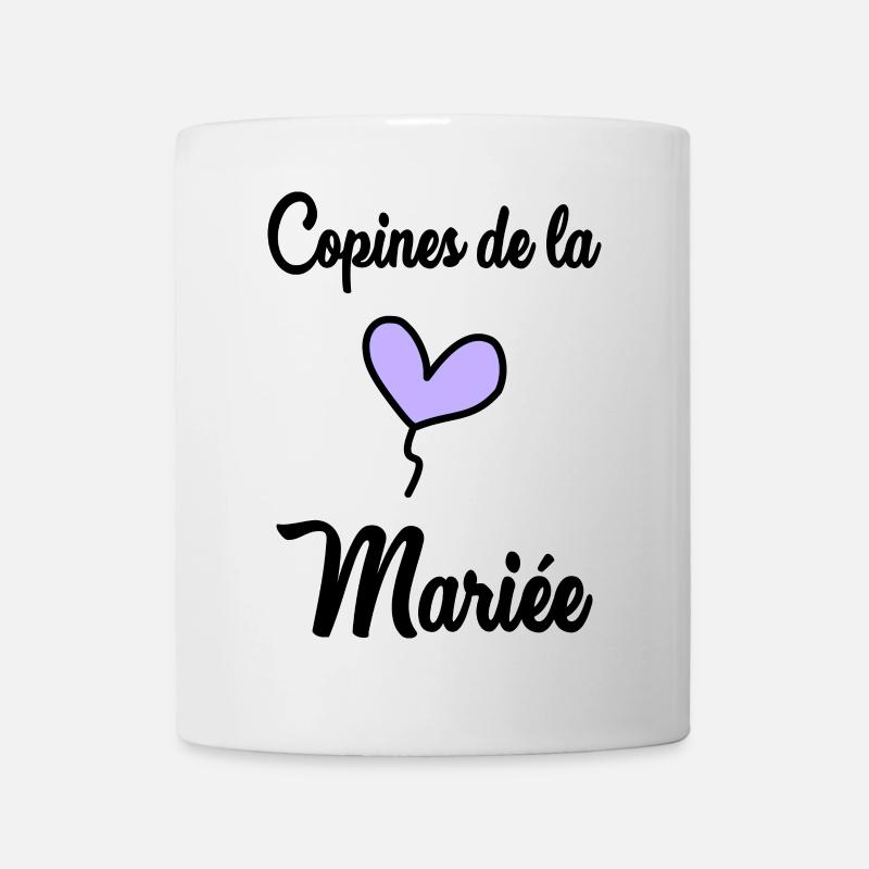 COPINE MARIEE. FUTURE MARIEE. EVJF. TEAM MARIEE - Mug blanc - blanc