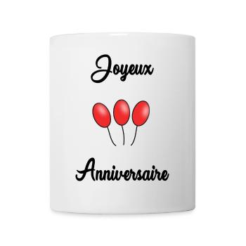 ALLES GUTE ZUM GEBURTSTAG. ALLES GUTE ZUM GEBURTSTAG. JAHRESTAG. - Tasse - Weiß - Vorne