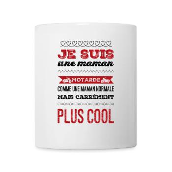 Je suis une maman motarde - Mug blanc - blanc - Devant
