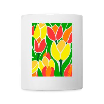 EG Tulips I Flowers I Tulip Festival I Gift Idea - Mug - white - Front