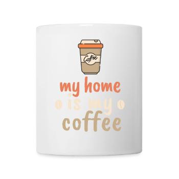 Ma maison est ma couleur café - Mug blanc - blanc - Devant