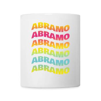 Abraham t-shirt text wave effect wave effect - Mug - white - Front