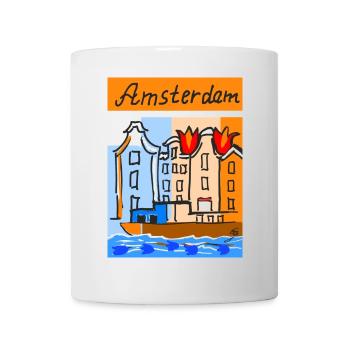 EG Tulpen I Amsterdam I Tulpenfest I Urlaub - Tasse - Weiß - Vorne