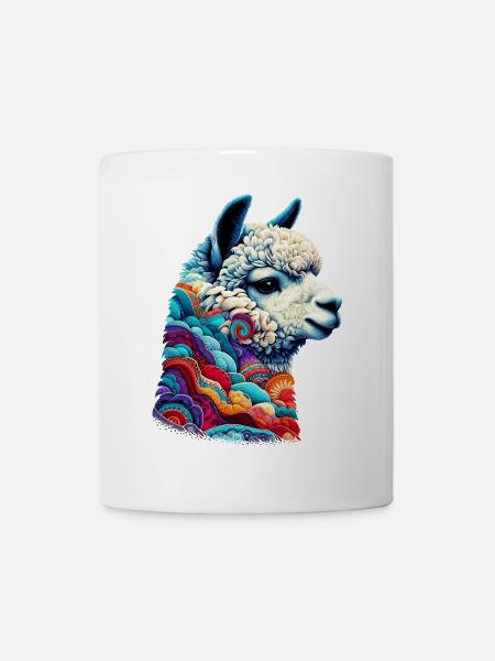 Alpaka - Tasse - Weiß