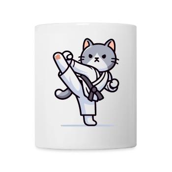 Karate Kitty: Die katzenartige Kämpferin - Tasse - Weiß - Vorne