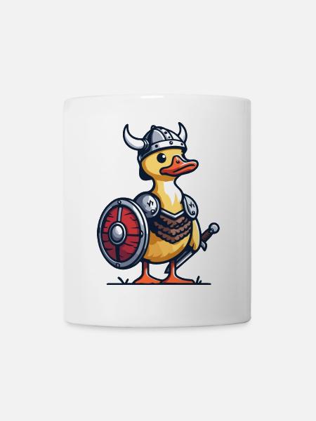 Viking Quack : Le canard du Valhalla - Mug blanc - blanc