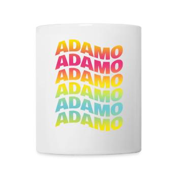 Adam t-shirt texte effet onde t-shirt cadeau - Mug blanc - blanc - Devant