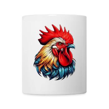 Coq Poule - Mug blanc - blanc - Devant