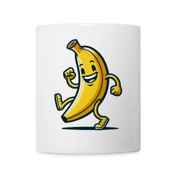 Banana Dash: Der schnelle Snack - Tasse - Weiß - Vorne