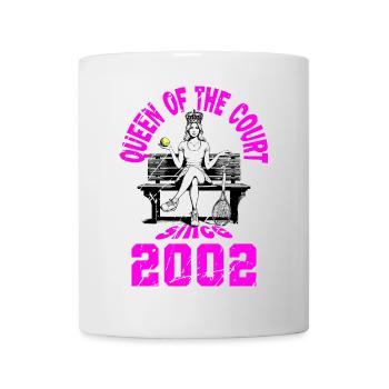 Maillot de tennis anniversaire femme 2002 - Mug blanc - blanc - Devant