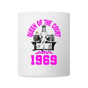 Maillot de tennis anniversaire femme anniversaire 1969 - Mug blanc - blanc - Devant