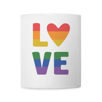 LGBT Pride Month - Liebe ist Liebe - Tasse - Weiß - Vorne