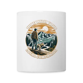 HIKE WITH YOUR LOYAL COMPANION - Mug - white - Front