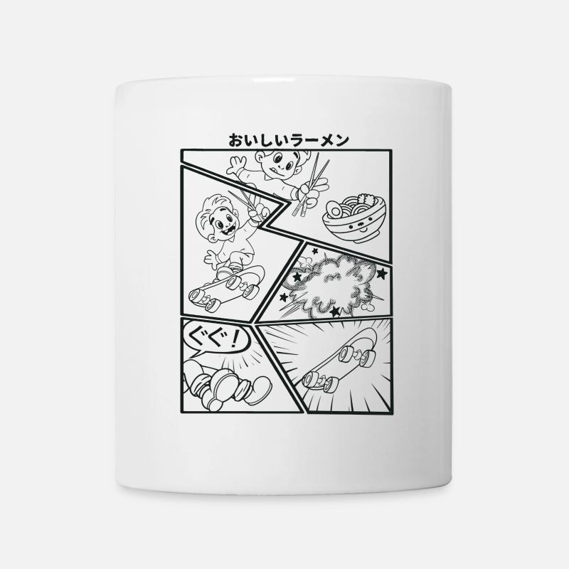 Chasing Ramen Cartoon - Tasse - Weiß