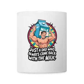 Just a dad who - witziges Papa Design - Tasse - Weiß - Vorne