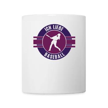 Baseball Team Mannschaft Spielerin Baseballerin - Tasse - Weiß - Vorne