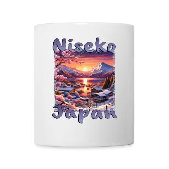 Niseko Japan Ski Holiday Winter Holiday Snow Grunge - Mug - white - Front