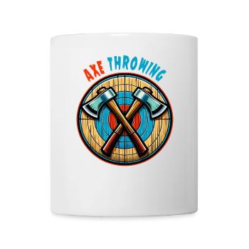 Hache à lancer une hache Sport Design - Mug blanc - blanc - Devant