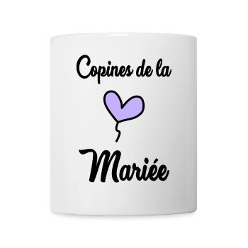 WEDDING. BRIDE-TO-BE. Bachelorette party. TEAM. TEAM MARIEE - Mug - white - Front
