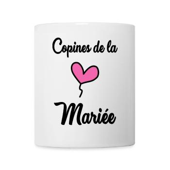GERADE VERHEIRATET. Junggesellinnenabschied. VALENTINSTAG. PAAR - Tasse - Weiß - Vorne