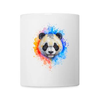 Wasserfarben Panda Splash - Tasse - Weiß - Vorne
