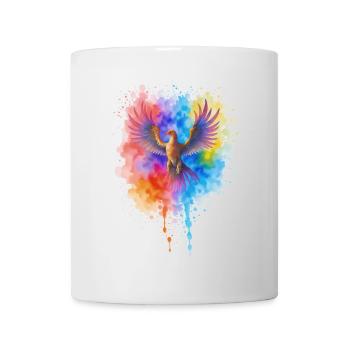 Phénix aquarelle précipité - Mug blanc - blanc - Devant