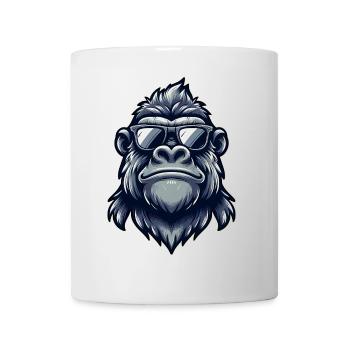 Cool Gorille Sunglasses Monkey - Mug - white - Front