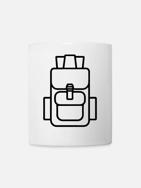Rucksack - Tasse - Weiß