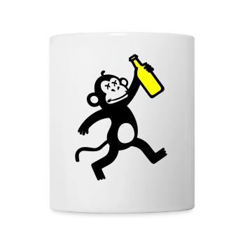Fête de la bière de singe - Mug blanc - blanc - Devant