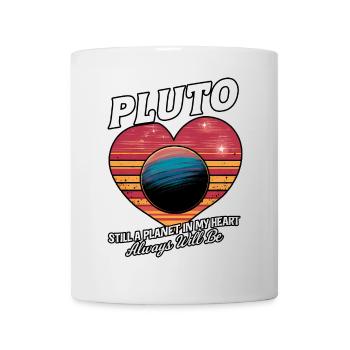 Pluton Still Une planète Dans Mon Cœur Nostalgique Rétro - Mug blanc - blanc - Devant