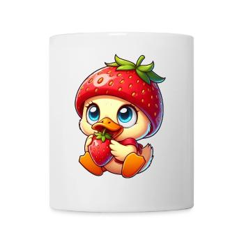 Canard sucré à la fraise Fruité Fruits fantaisistes - Mug blanc - blanc - Devant