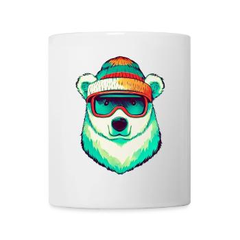 Ours blanc - Mug blanc - blanc - Devant