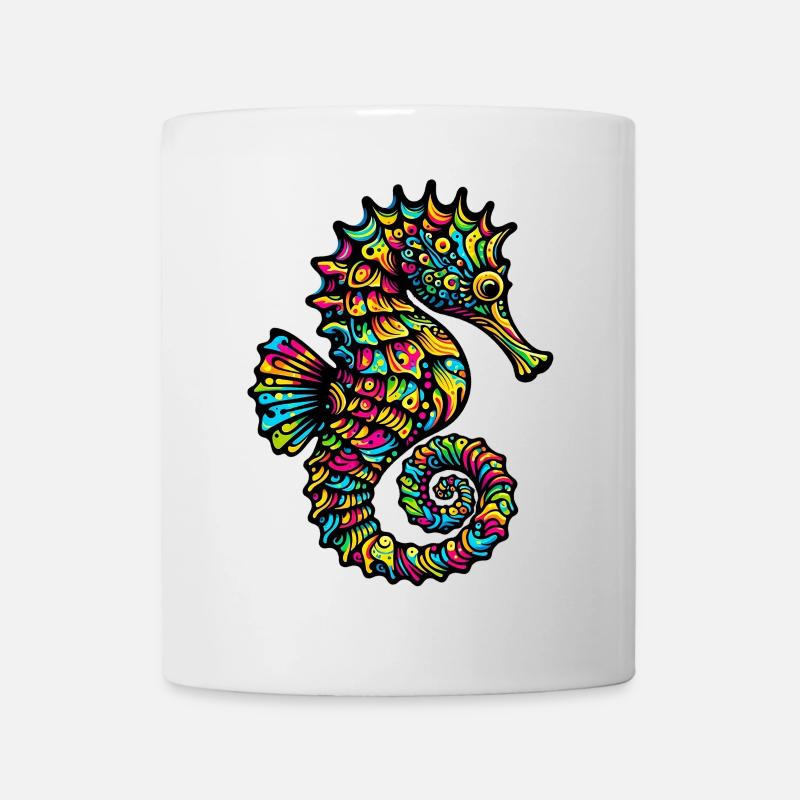 Seepferdchen - Tasse - Weiß