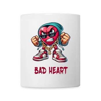 Böses Herz Design - Tasse - Weiß - Vorne
