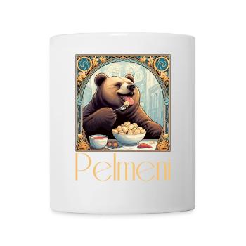 Pelmeni Bear Russian Gift - Mug - white - Front